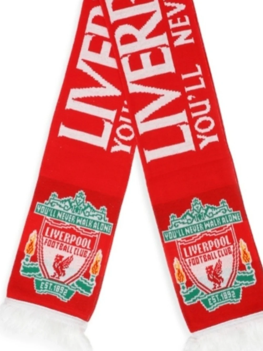 Liverpool FC Red Crest Scarf ~ Unisex